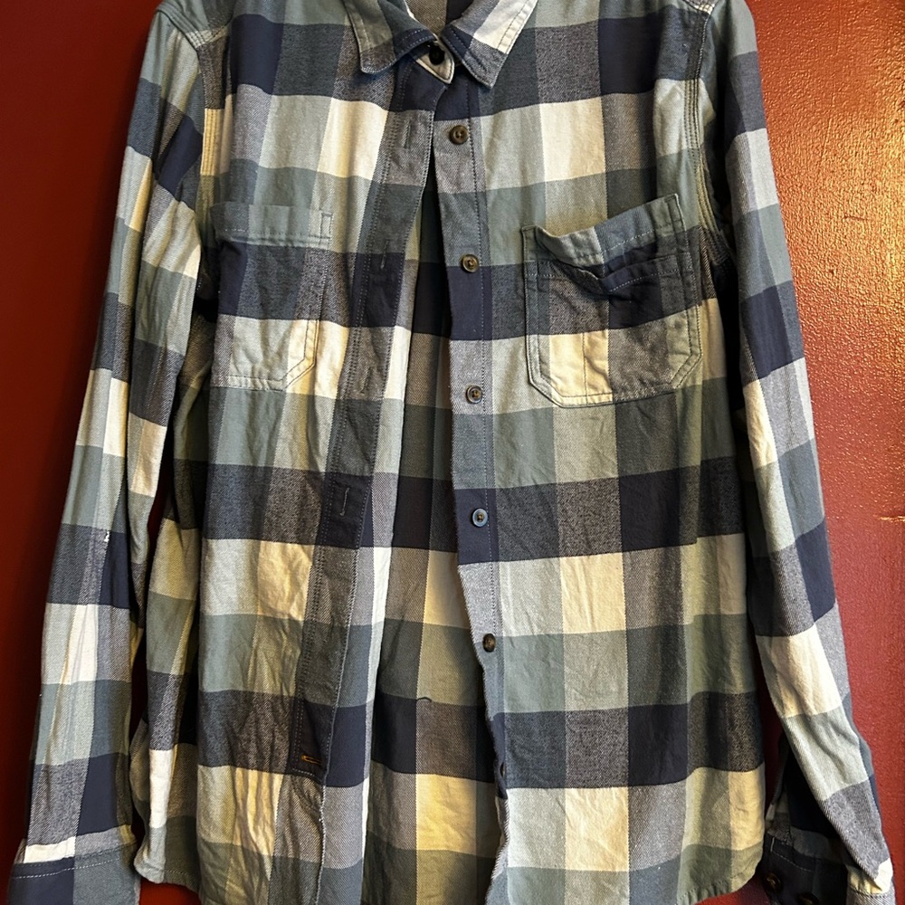 Carhartt Navy and White Checkered Shirt